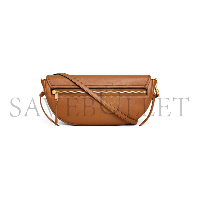 CELINE LITTLE HALFMOON SOFT TRIOMPHE IN SUPPLE SHINY LAMBSKIN L10373778.GFY5 (25*13*5cm)